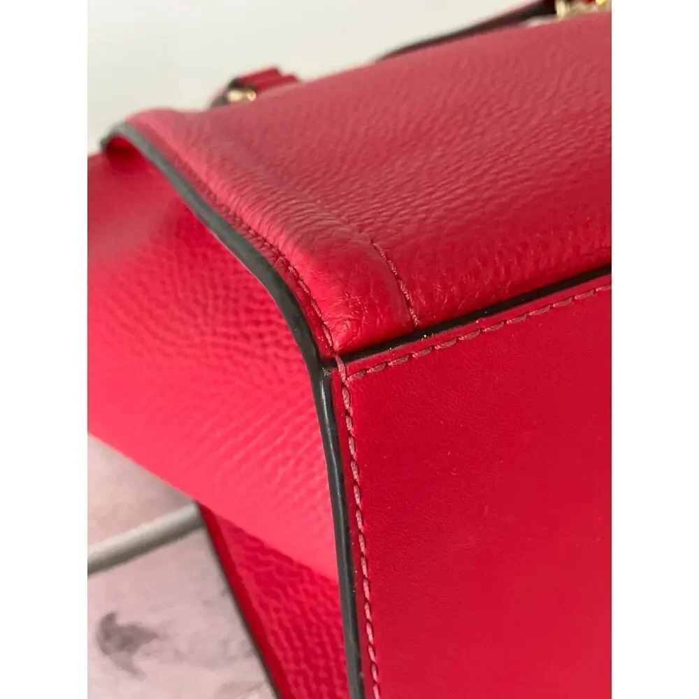 MICHAEL KORS WATERMELON COLOR PEBBLED LEATHER CROSSBODYBAG